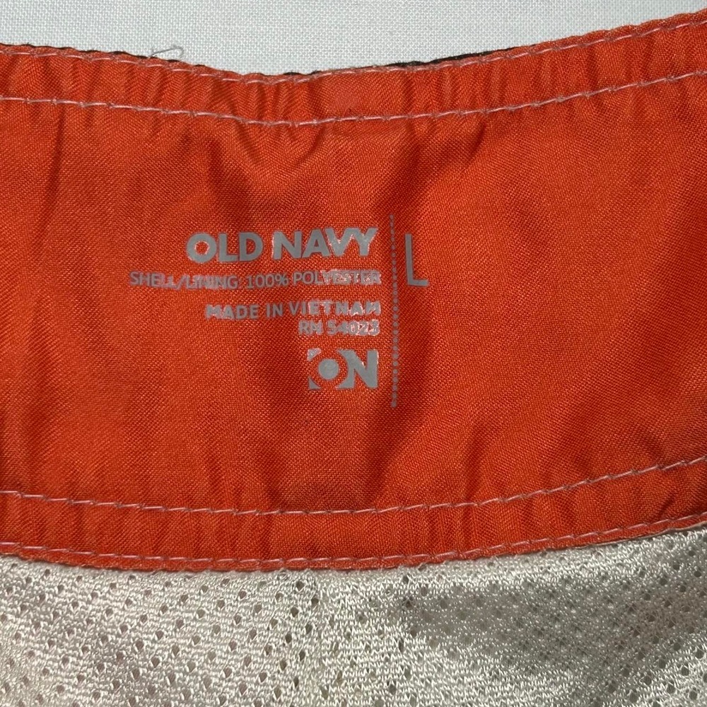 Y2K Baggy Orange Hibiscus Floral Surf Shorts - Picture 6 of 6